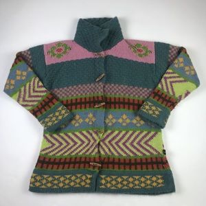 Aerika Peruvian Trading Womens Sweater Blue M L